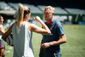 Portland Thorns F C Coach Training Session Wallpaper