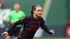 Portland Thorns F C Playerin Action Wallpaper