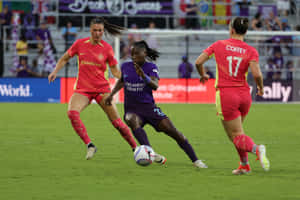 Portland Thorns F Cvs Orlando Pride Soccer Match Wallpaper