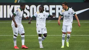 Portland Timbers Players Celebrating Wallpaper