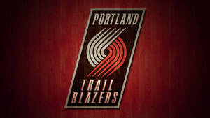 Portland Trail Blazers Wood Design Wallpaper