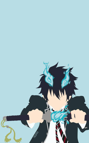 Portrait Art Blue Exorcist Wallpaper