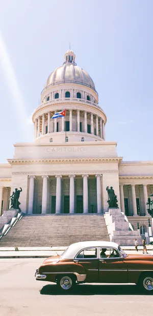 Portrait Legislative Hall Facade Wallpaper