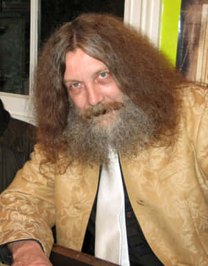 Portrait Of Alan Moore, The Legendary Comic Book Writer And Novelist Wallpaper