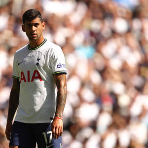 Portrait Of Cristian Romero Wallpaper