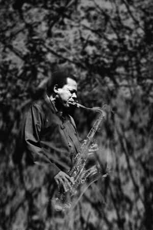 Portrait Of Jazz Legend Wayne Shorter Wallpaper