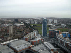 Portsmouth Skyline Aerial View Wallpaper