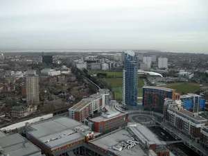 Portsmouth Skyline Aerial View Wallpaper
