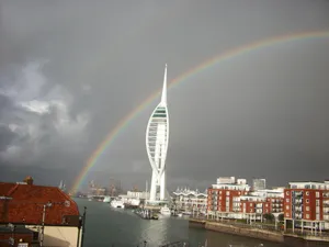 Portsmouth Spinnaker Tower Rainbow Wallpaper