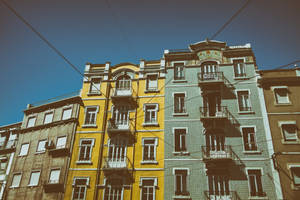 Portugal Colorful Buildings Wallpaper