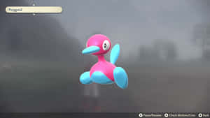 Porygon2 3d Blurry Background Wallpaper