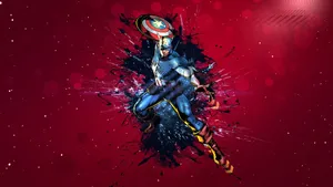 Posing Captain America Shield Wallpaper