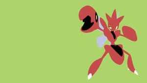 Posing Scizor Vector Art Wallpaper