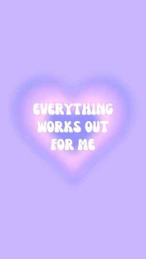 Positive Affirmation Heart Aura Wallpaper