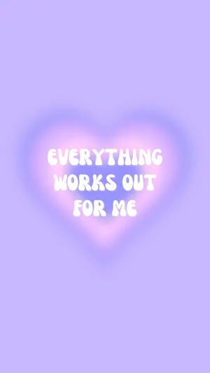 Positive Affirmation Heart Aura Wallpaper