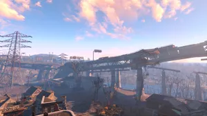 Post-apocalyptic Adventure In Fallout 4 Wasteland Wallpaper