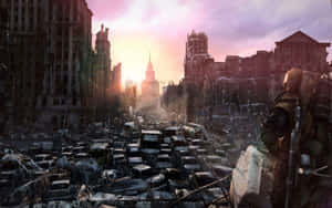 Post Apocalyptic_ Cityscape Wallpaper