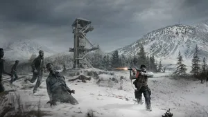 Post-apocalyptic Nuclear Winter Landscape Wallpaper