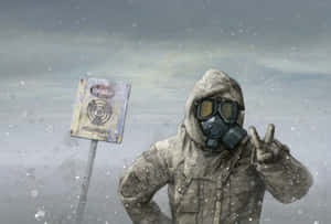 Post-apocalyptic Snowy Landscape Wallpaper