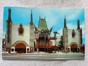 Postcard Of Graumans Chinese Theatre Wallpaper