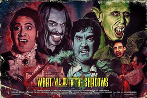 Poster Of The Popular Movie - What We Do In The Shadows Wallpaper