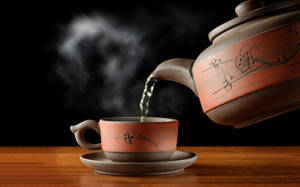 Pouring Tea Wallpaper