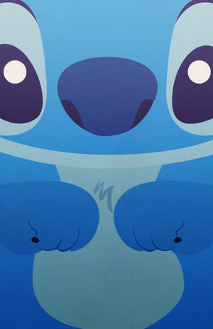 Pout Away Your Troubles With This Cute Kawaii Stitch. Wallpaper
