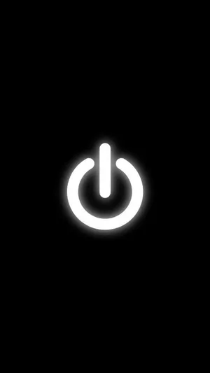 Power Button Cool Black Background Wallpaper