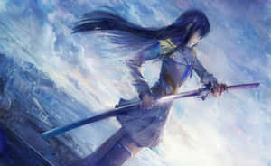 Power, Confidence And Striking Beauty Exuding From Satsuki Kiryuin Wallpaper