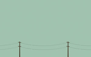 Power Lines Minimal Aesthetic Desktop Wallpaper