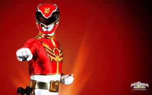 Power Rangers Megaforce Red Ranger Pose Wallpaper