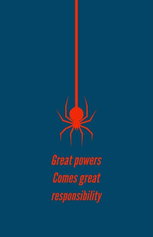 Power Responsibility Spider Poster Wallpaper