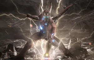 Power Stone Characters In Action On A Colorful Battlefield Wallpaper