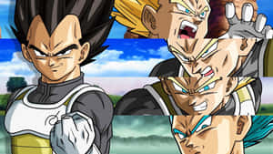 Power Unleashed - Vegeta Super Saiyan Transformation Wallpaper