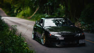 Powerful Aesthetic: The Stunning Nissan Silvia S15 Wallpaper