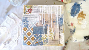 Powerful And Playful Mixed Media Creation Wallpaper