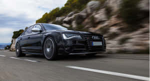 Powerful Audi S8 On The Road Wallpaper