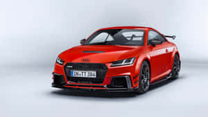 Powerful Audi Tt Rs In Action Wallpaper