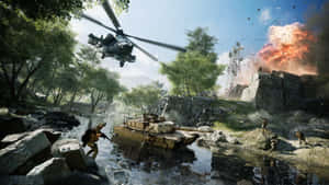 Powerful Battlefield Vehicles In Action Wallpaper