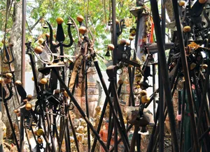 Powerful Display Of Trishul Arsenal Wallpaper