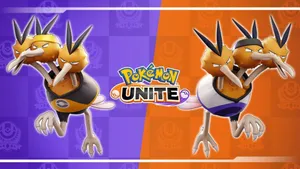 Powerful Dodrio In Action In Pokemon Unite Wallpaper