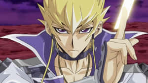 Powerful Duelist Jack Atlas In Action Wallpaper