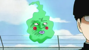 Powerful Ekubo Smirk - Mob Psycho 100 Wallpaper Wallpaper