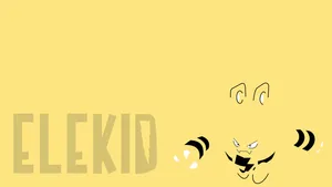 Powerful Elekid In Motion - Pokemon Video Game Character Wallpaper