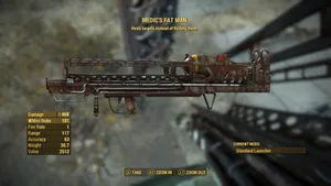 Powerful Explosion With Fallout 4 Fat Man Launcher Wallpaper