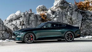 Powerful Ford Mustang Bullitt In Action Wallpaper
