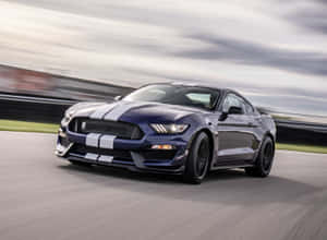 Powerful Ford Mustang Shelby Gt350 In Action Wallpaper