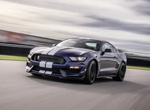 Powerful Ford Mustang Shelby Gt350 In Action Wallpaper
