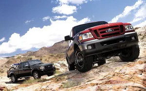 Powerful Ford Ranger Conquering The Road Wallpaper