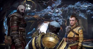 Powerful God Of War Characters In Action Wallpaper